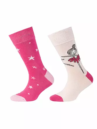 CAMANO | Mädchen Socken 2er Pkg. Shocking Pink | 